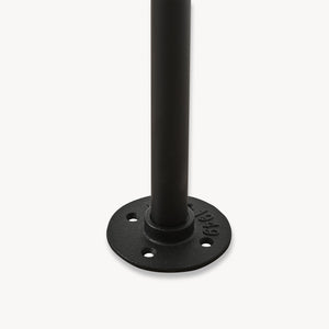 Kleiderstange Wandmontage Kenävatka Stahl Schwarz [en.casa]