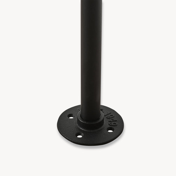 Kleiderstange Wandmontage Kenävatka Stahl Schwarz [en.casa]