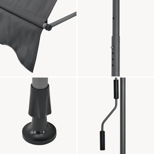 Klemmmarkise Stem Grau oder Sandfarben [pro.tec]