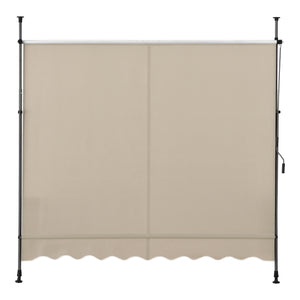 Klemmmarkise Stem Grau oder Sandfarben [pro.tec]