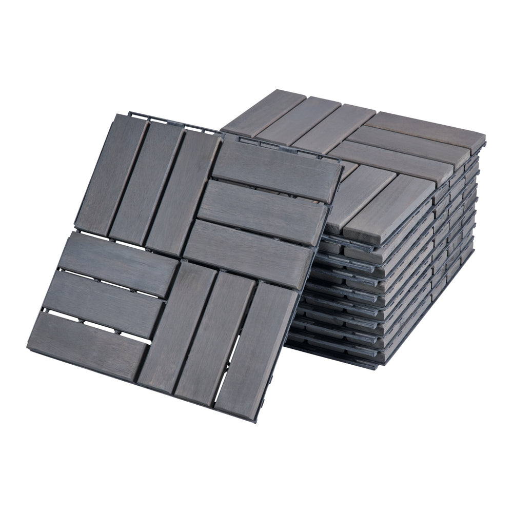 Klickfliesen Alliste 10er Set [casa.pro]