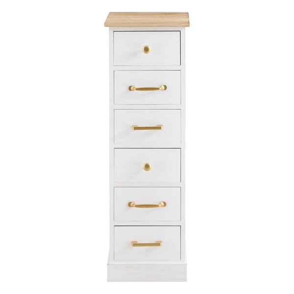 Kommode Salo mit 6 Schubladen 91x29x27cm in verschiedenen Farben [en.casa]