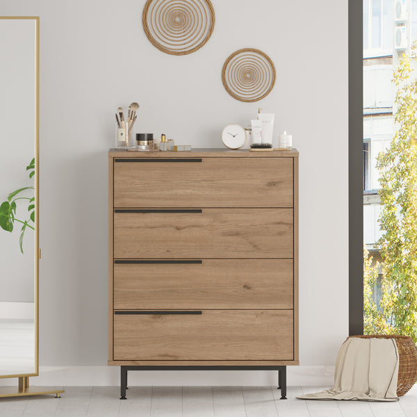 Kommode Vesanto 95x75x45 cm 4 Schubladen [en.casa]