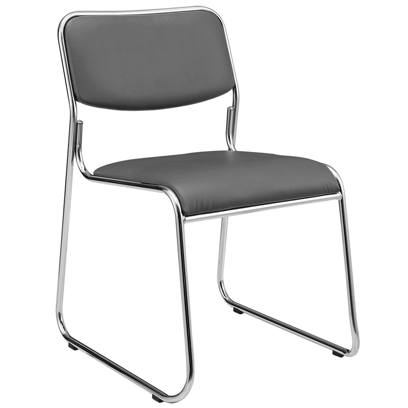 Maßskizze Konferenzstuhl 4er Set Kunstlederbezug in versch. Farben [pro.tec]