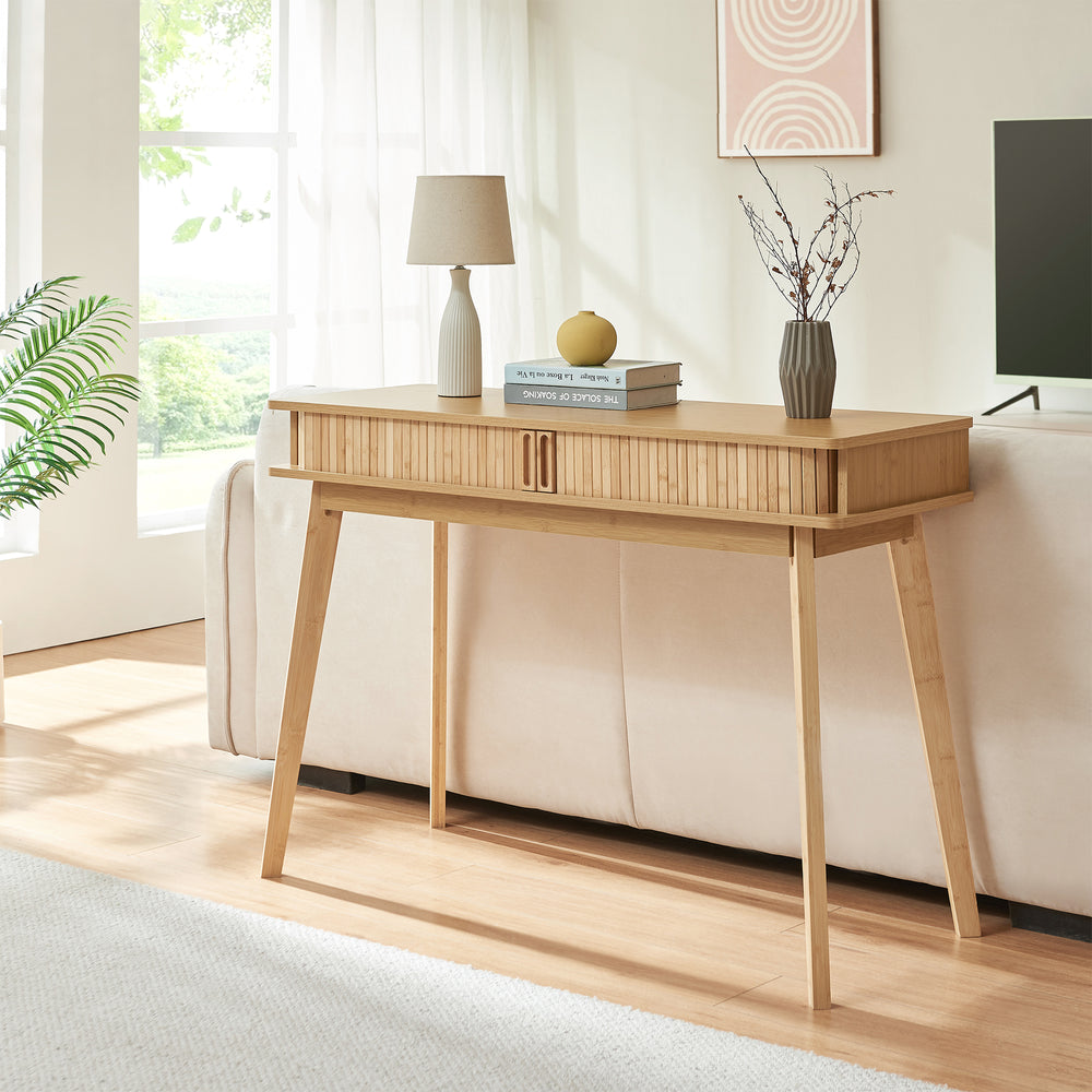 Konsolentisch Tysvær 110x40x78 cm Bambus [en.casa]