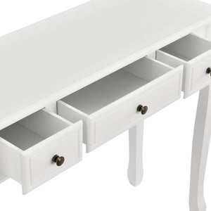 Konsolentisch Hirschhorn 100x35x78cm mit 3 Schubladen in versch. Farben [en.casa]