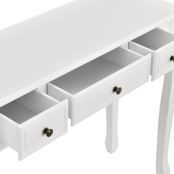 Konsolentisch Hirschhorn 100x35x78cm mit 3 Schubladen in versch. Farben [en.casa]