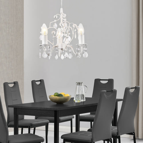 Kronleuchter Luzern 140 cm dreiflammig E14 in versch. Farben Metall Kunststoff lux.pro