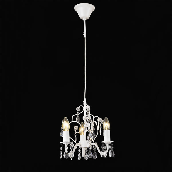 Kronleuchter Luzern 140 cm dreiflammig E14 in versch. Farben Metall Kunststoff lux.pro