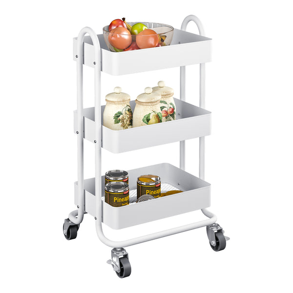 Küchenrollwagen Pyhäntä Stahl [en.casa]