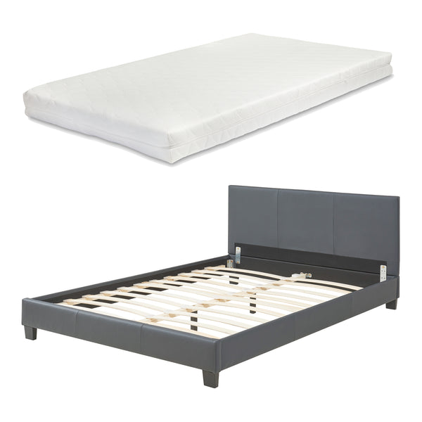 Kunstlederbett mit Matratze Kunstlederbezug Corium