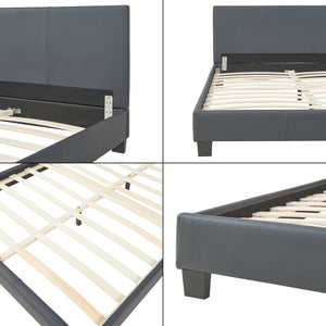 Kunstlederbett mit Matratze Kunstlederbezug Corium