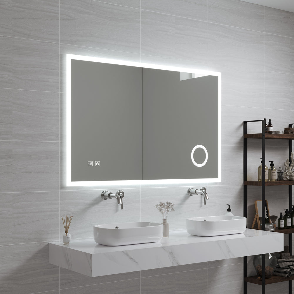 LED - Badspiegel Scafa Weiß in versch. Größen [pro.tec] - premiumXL