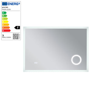 LED-Badspiegel Scafa Weiß in versch. Größen [pro.tec]