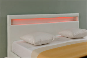 LED Polsterbett Paris in versch. Farben und Größen [Corium]