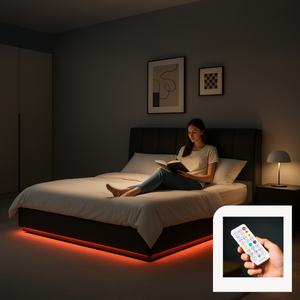 LED Polsterbett Tröstiar [en.casa]