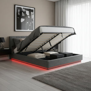 LED Polsterbett Tröstiar [en.casa]