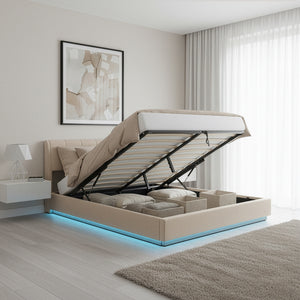 LED Polsterbett Tröstiar [en.casa]
