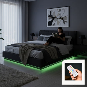 LED Polsterbett Tröstiar [en.casa]