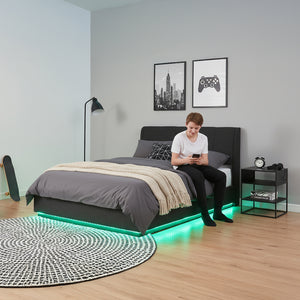 LED Polsterbett Tröstiar [en.casa]