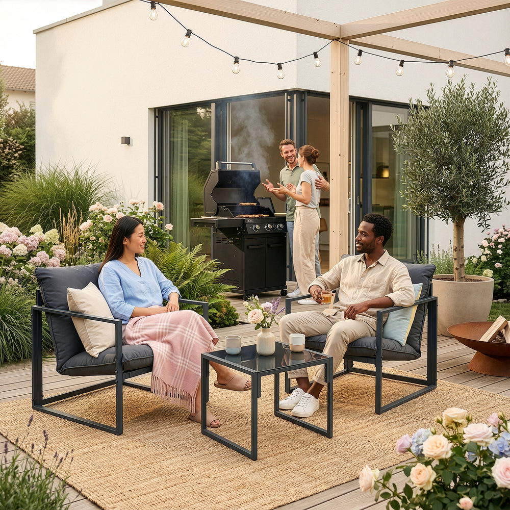 Loungeset Karg 3-tlg. [casa.pro]