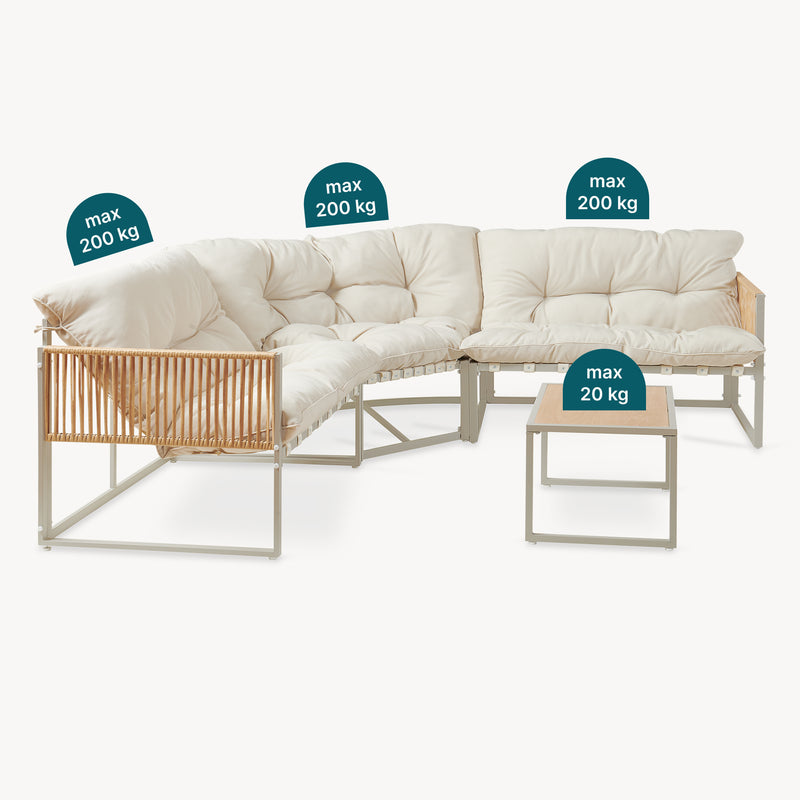Maßskizze Loungeset Karg [casa.pro]