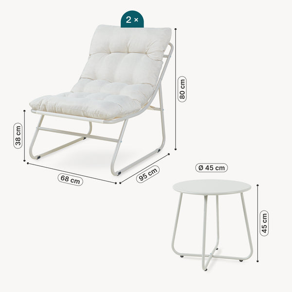 Loungeset Malmö 3-tlg. [casa.pro]