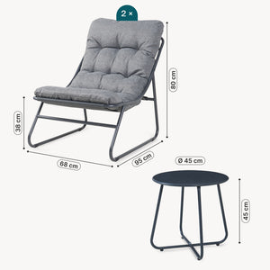Loungeset Malmö 3-tlg. [casa.pro]