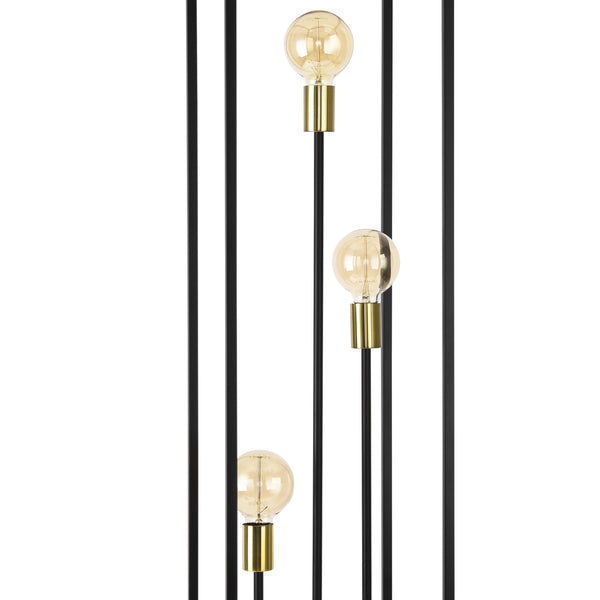 Stehlampe Groningen 3-flammig Metall [lux.pro]