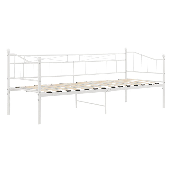 Metallbett Arjeplog 90x200 cm bis 150 kg versch. Farben en.casa
