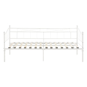 Metallbett Arjeplog 90x200 cm bis 150 kg versch. Farben en.casa