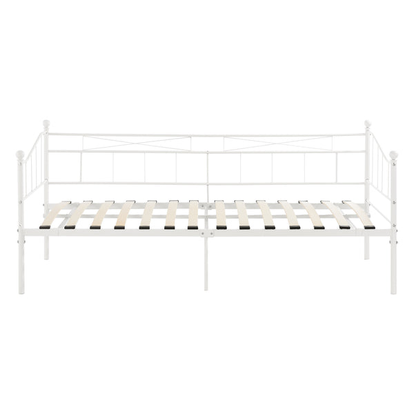 Metallbett Arjeplog 90x200 cm bis 150 kg versch. Farben en.casa