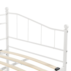 Metallbett Arjeplog 90x200 cm bis 150 kg versch. Farben en.casa