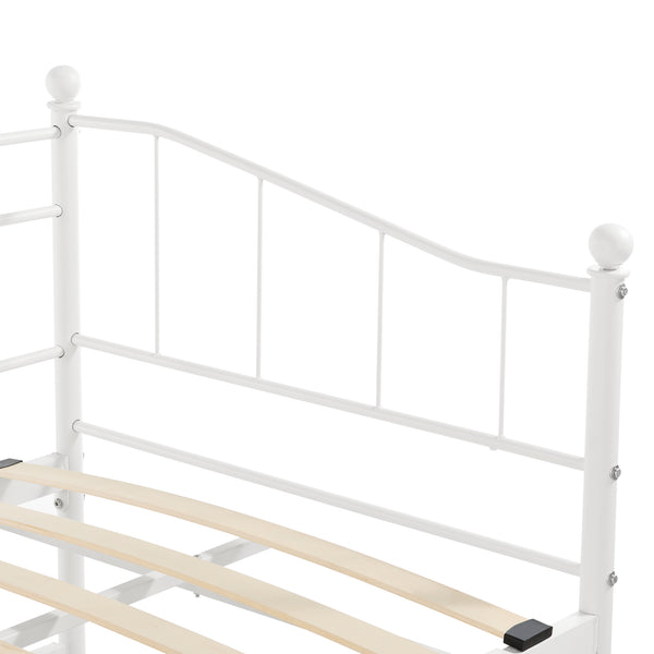 Metallbett Arjeplog 90x200 cm bis 150 kg versch. Farben en.casa