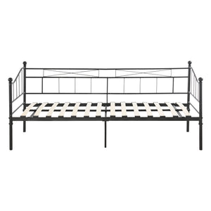 Metallbett Arjeplog 90x200cm mit Matratze versch. Farben en.casa