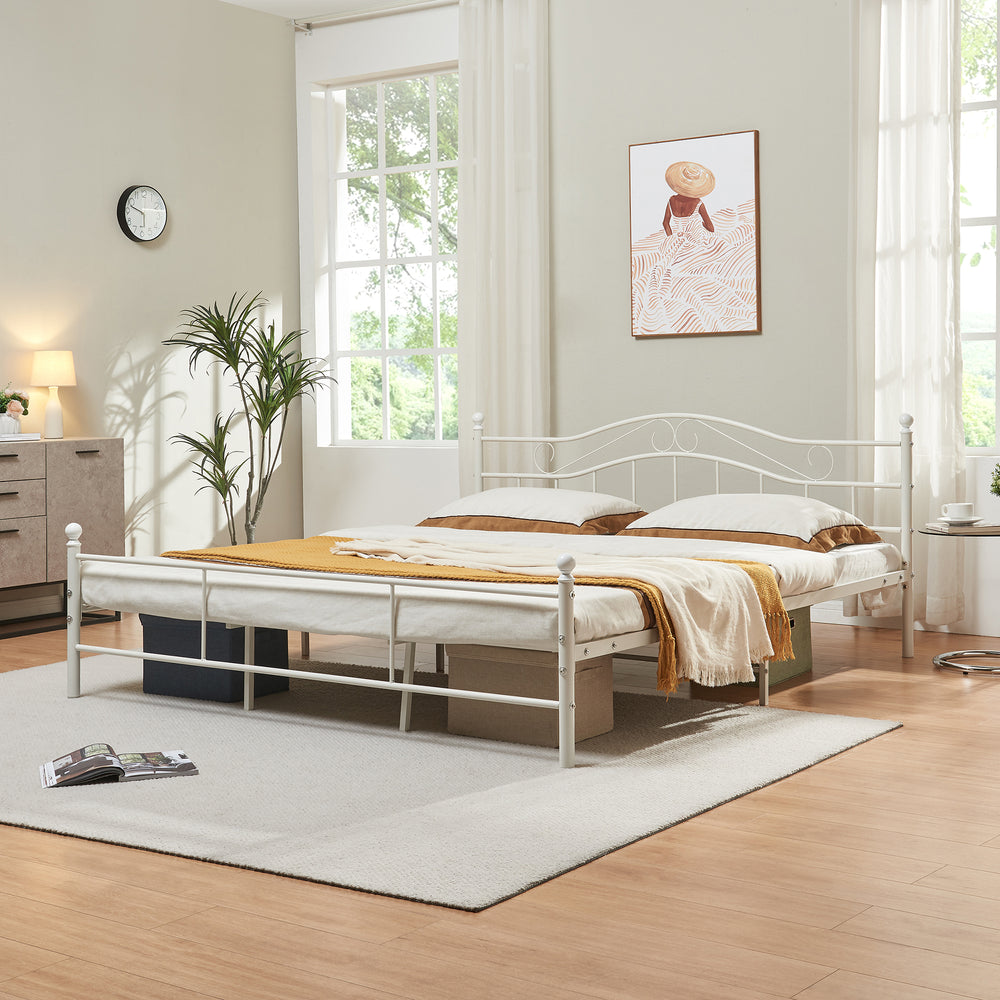 Metallbett Florenz in verschiedenen Farben und Größen [en.casa] - premiumXL