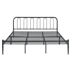 Metallbett Hanko in versch. Größen Schwarz en.casa