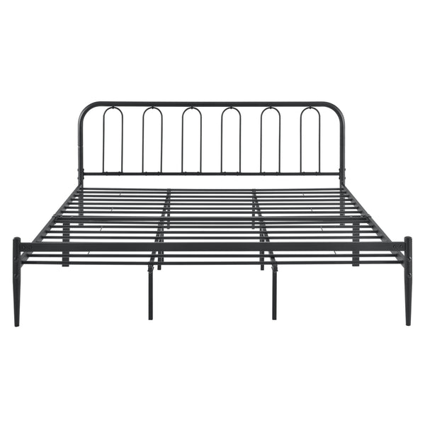 Metallbett Hanko in versch. Größen Schwarz en.casa