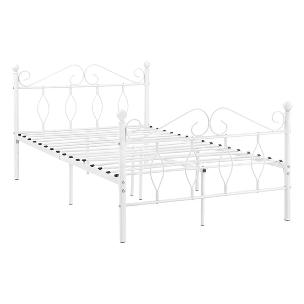 Metallbett Apolda bis 300kg versch. Größen Weiß [en.casa]