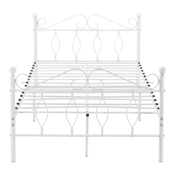 Metallbett Apolda bis 300kg versch. Größen Weiß [en.casa]
