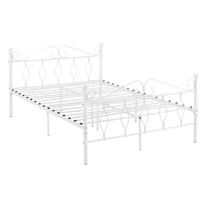 Metallbett Apolda bis 300kg versch. Größen Weiß [en.casa]