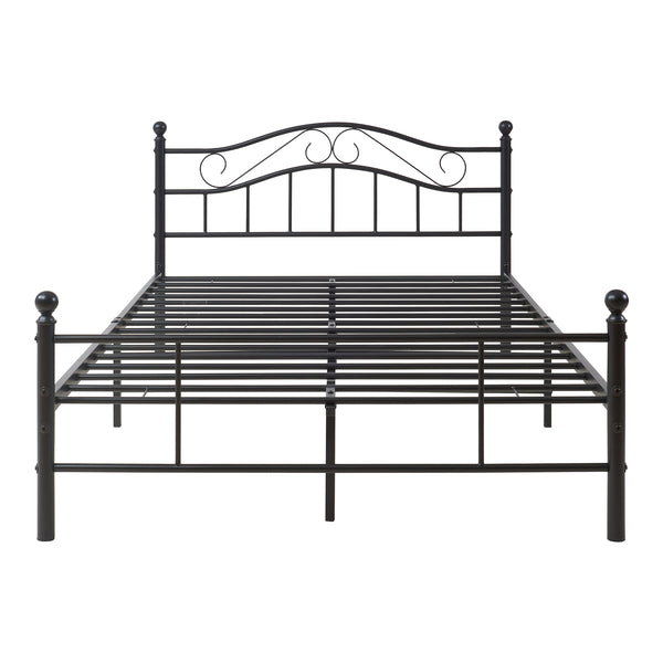 Metallbett Florenz 120x200 cm mit/ohne Kaltschaummatratze versch. Farben [en.casa]
