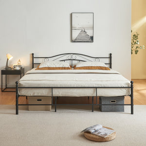 Metallbett Florenz in verschiedenen Farben und Größen [en.casa]