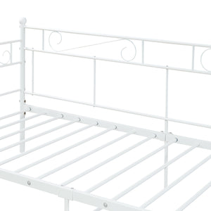 Metallbett Granada mit Matratze 90x200 cm Stahl [en.casa]