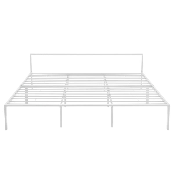 Metallbett Imatra Stahl Weiß [en.casa]