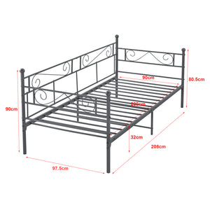 Metallbett Kerava 90x200 cm in versch. Farben en.casa