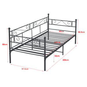 Metallbett Kerava 90x200 cm in versch. Farben en.casa