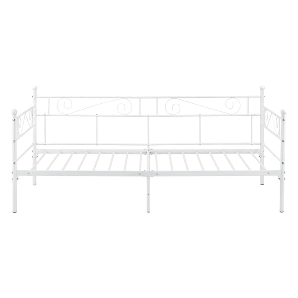 Metallbett Kerava 90x200 cm mit Kaltschaummatratze versch. Farben en.casa
