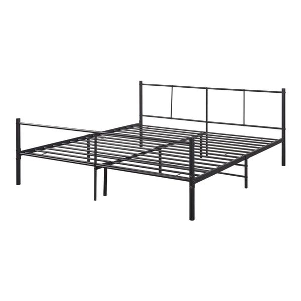 Metallbett Laos in versch. Größen Schwarz [en.casa]