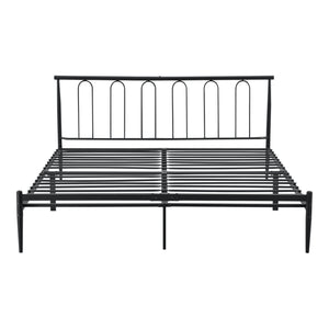 Metallbett Tampere in versch. Größen Schwarz en.casa